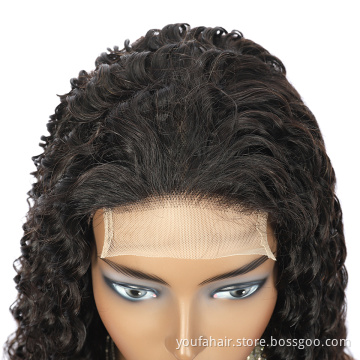 Youfa Hair  4x4 Lace Closure Water  Wave Wigs Human Hair Curly Wholesale Wigs 100% Human Hair Closure Wigs For Black Women